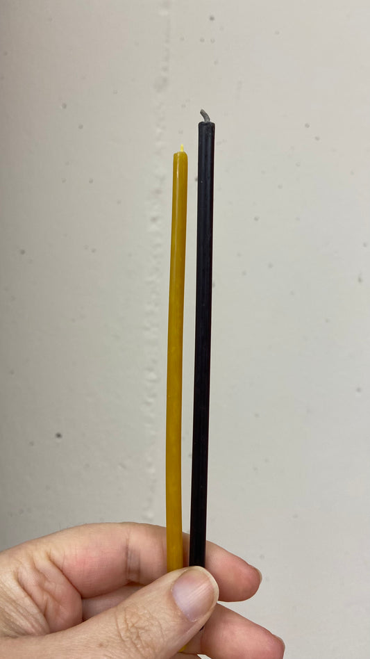 Pack de Velas de Miel Yin-Yang – Limpieza y Apertura de Caminos