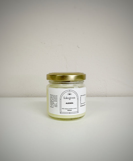 Vela Alegría - Vela de soja cítrica