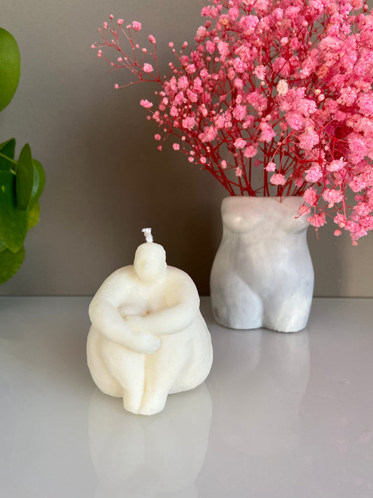 Vela decorativa mujer